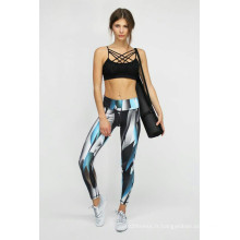 Mesdames sportives sportives Legging Fitness Yoga Wear Colks